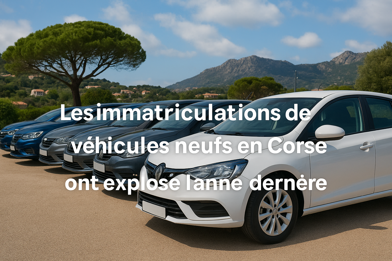 Les immatriculations de véhicules neufs en Corse ont explosé l’année dernière