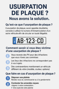Usurpation de Plaque Nous avons la solution