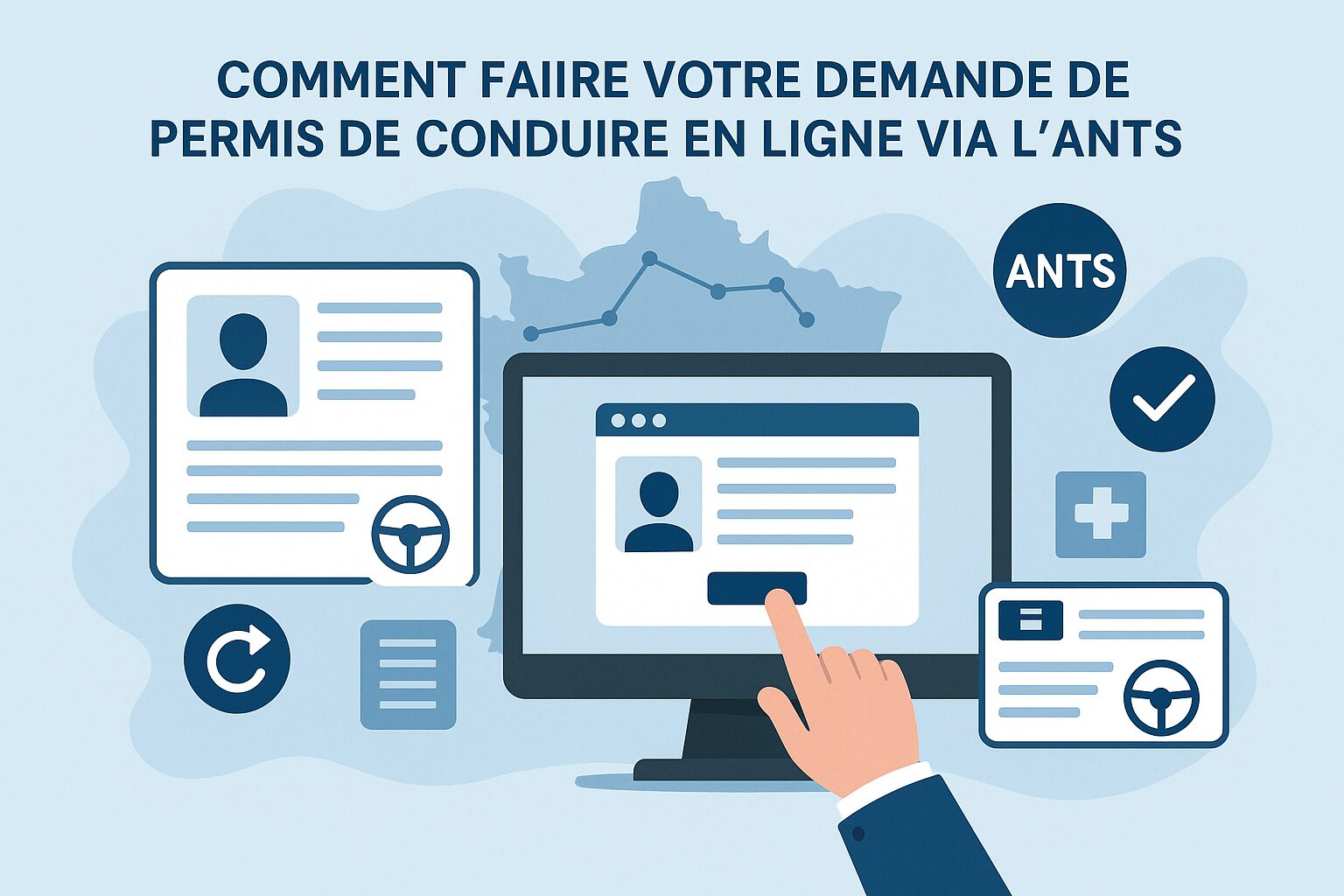 Comment faire votre demande de permis de conduire en ligne via l’ANTS