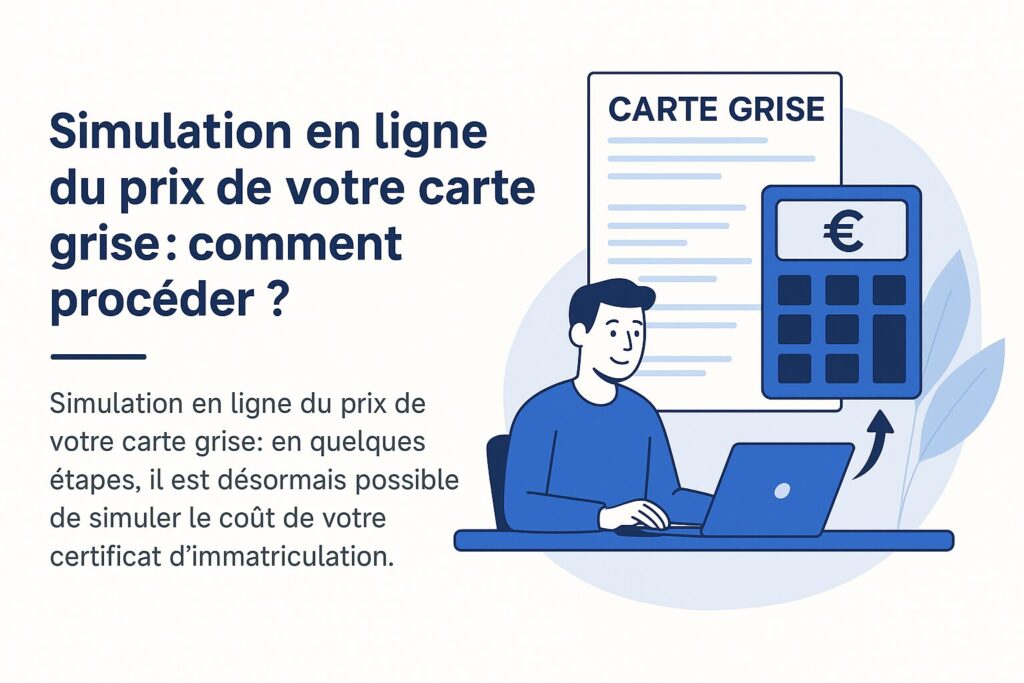Simulation en ligne du prix de votre carte grise