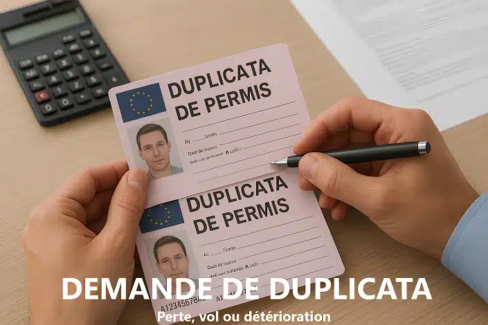 Demande de duplicata de permis de conduire